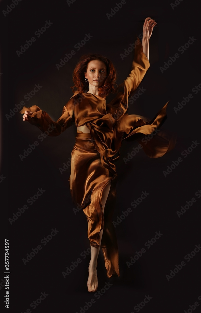 Fire Woman on a black background Fire Woman on a black background