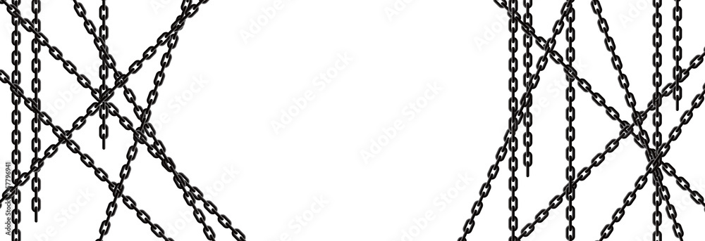 Chains made of steel are strong, heavy and attractive
