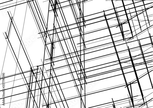 Building 3d structure. Architectural background. 