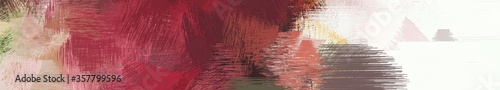 wide landscape graphic with abstract brush strokes background with dark moderate pink, linen and rosy brown
