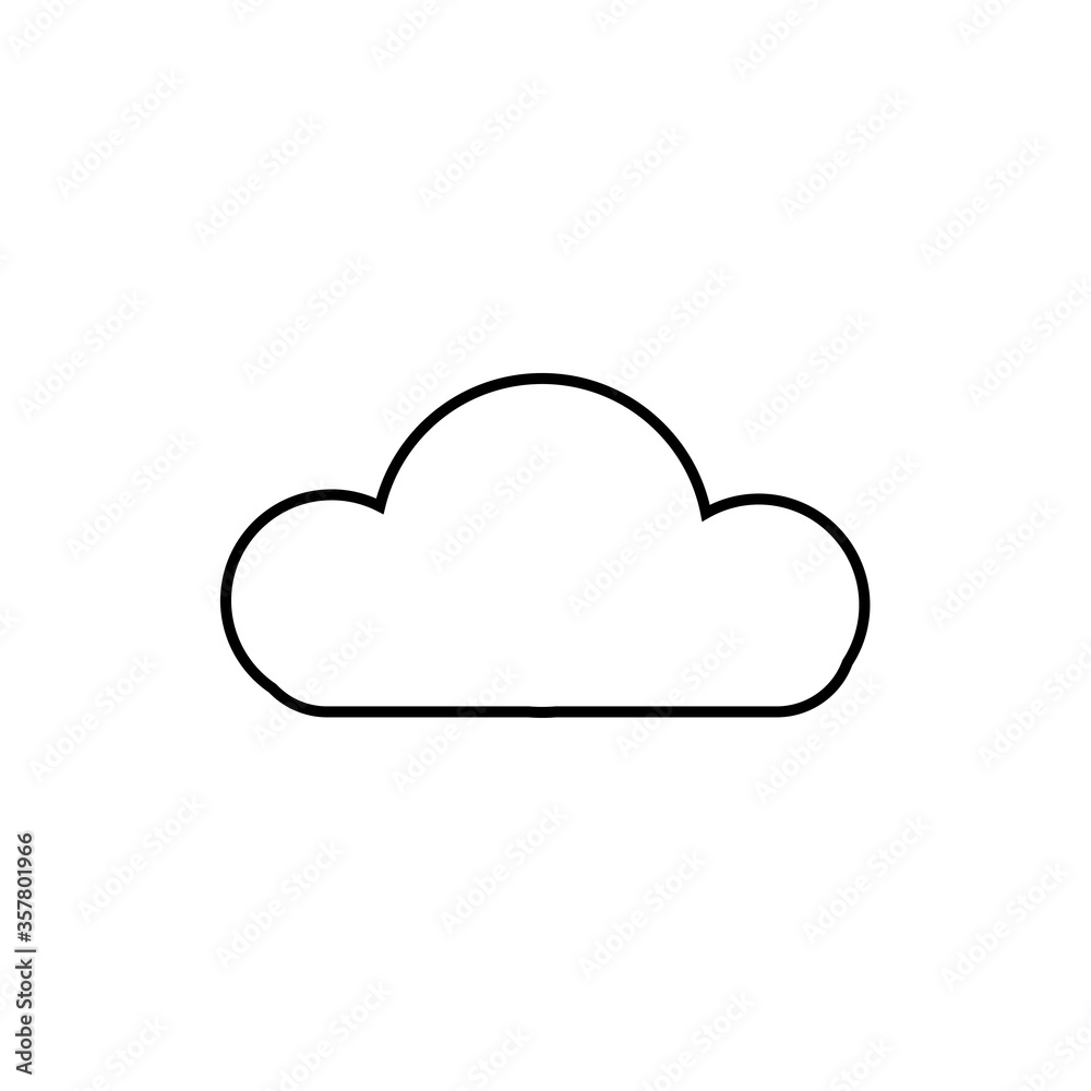 Cloud sign. Weather icons vector illustration. eps ten Cloud sign. Weather icons vector illustration. eps ten