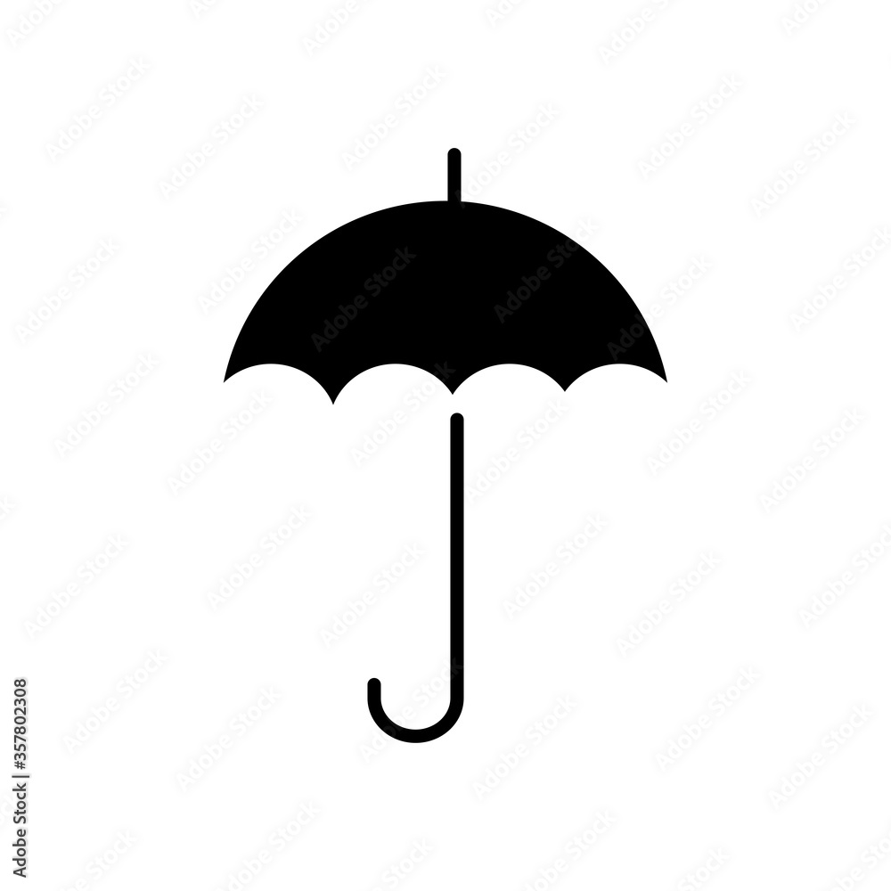 Umbrella sign. Open umbrella sign eps ten Umbrella sign. Open umbrella sign eps ten