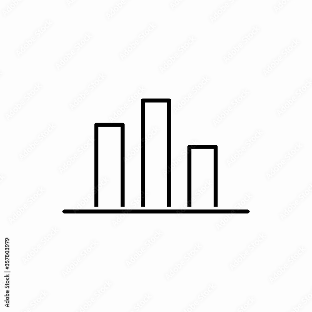 Outline chart icon.Chart vector illustration. Symbol for web and mobile