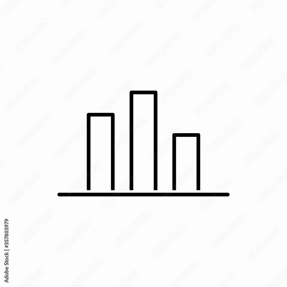 Outline chart icon.Chart vector illustration. Symbol for web and mobile Outline chart icon.Chart vector illustration. Symbol for web and mobile