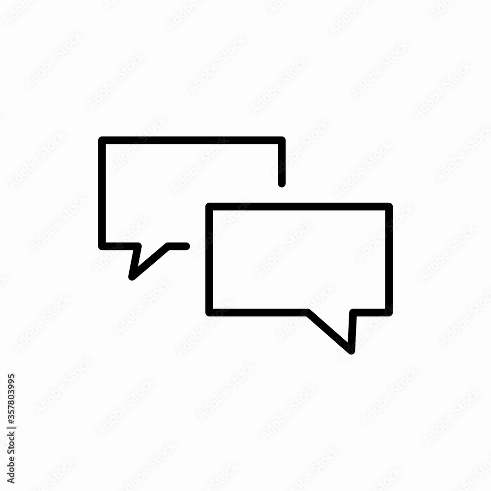 Outline chat icon.Chat vector illustration. Symbol for web and mobile Outline chat icon.Chat vector illustration. Symbol for web and mobile