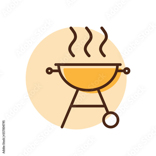 Grill BBQ cookout vector icon