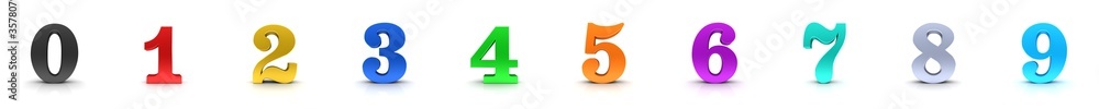 numbers 3d number 0 1 2 3 4 5 6 7 8 9 countdown figures characters sign ...
