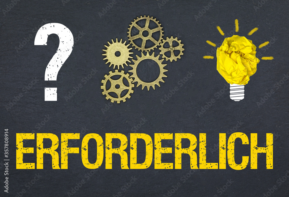 Obraz premium Erforderlich