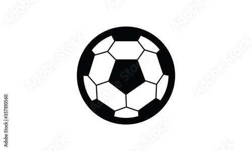 Football logo design vector icon  - soccer ball vector illustration 