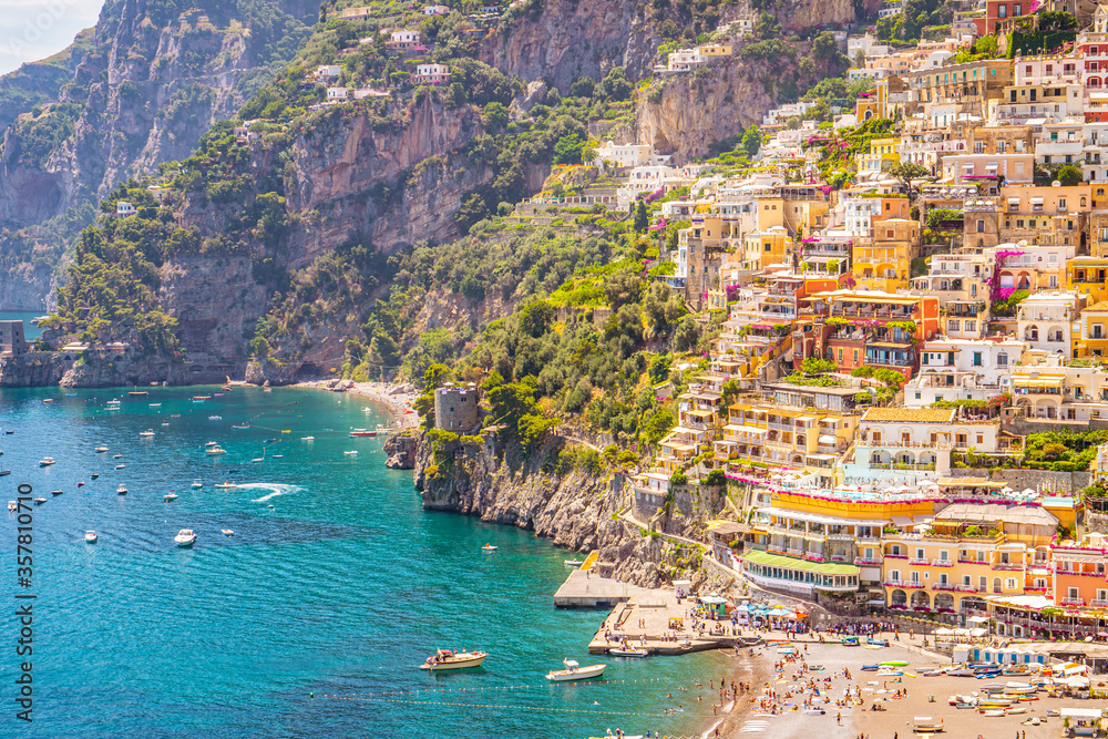 The beautiful village of Positano in Amalfi coast in Italy