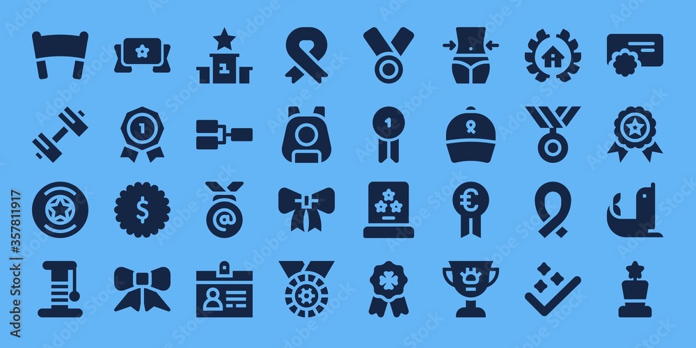 Obraz premium medal icon set