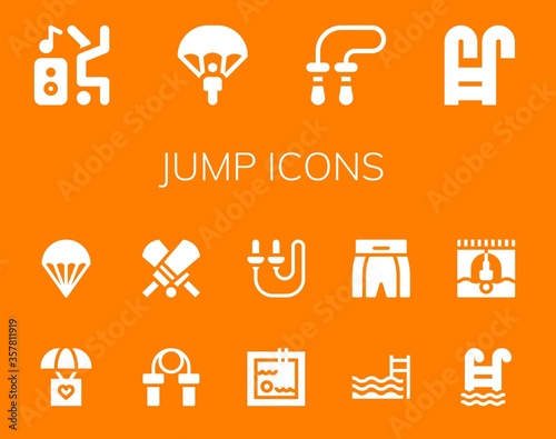 jump icon set