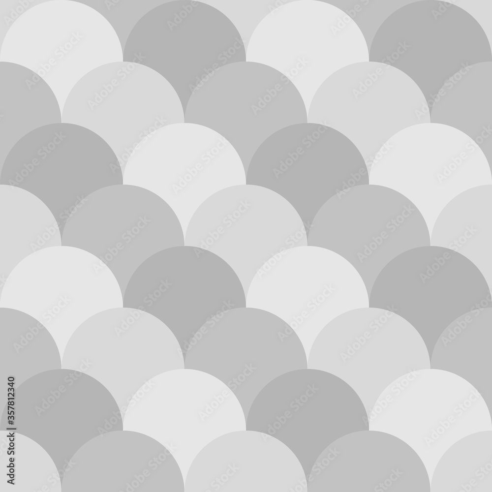Japan traditional ethnic embroidery ornament with repeated scallops. Fish scale. Repeat scallop background. Seamless surface pattern design with scales. Ancient japanese sashiko uroko motif. Squama. Japan traditional ethnic embroidery ornament with repeated scallops. Fish scale. Repeat scallop background. Seamless surface pattern design with scales. Ancient japanese sashiko uroko motif. Squama.