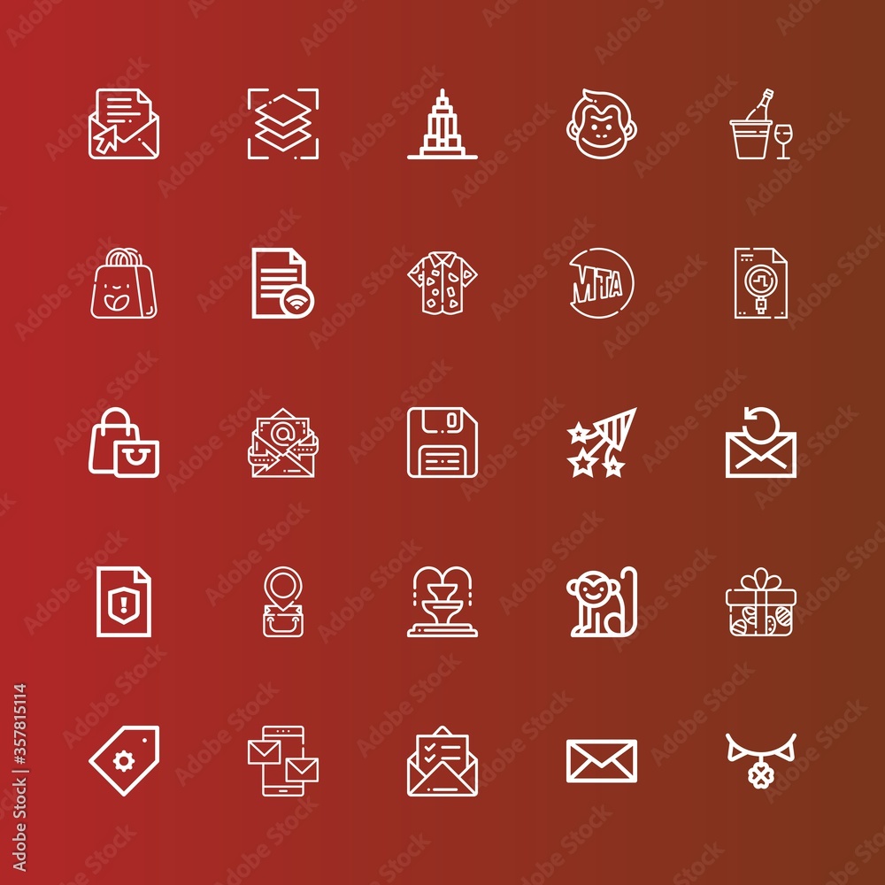 Editable 25 new icons for web and mobile Editable 25 new icons for web and mobile