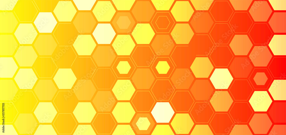 sfondo, esagoni, tecnologia futuristica,
