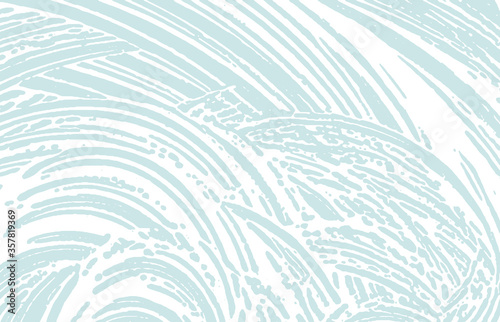 Grunge texture. Distress blue rough trace. Curious
