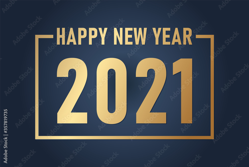 Classy 2021 Happy New Year background. Golden design for New Year 2021 greeting cards vector. Classy 2021 Happy New Year background. Golden design for New Year 2021 greeting cards vector.
