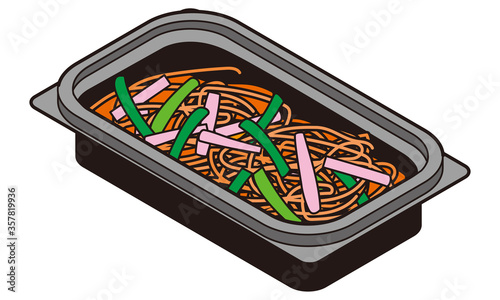 持ち帰りのスパゲティーナポリタン弁当