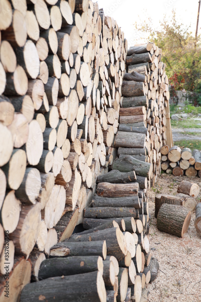 Cross section of the timber, firewood stack for the background. A lot of cutted logs. Stack of sawn logs. Natural wooden decor background. Pile of chopped fire wood prepared for winter. Cross section of the timber, firewood stack for the background. A lot of cutted logs. Stack of sawn logs. Natural wooden decor background. Pile of chopped fire wood prepared for winter.