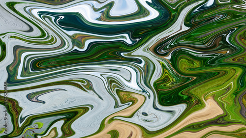 Marbling. Marble texture. Paint splash. fluid design. Abstract colored background. Raster illustration