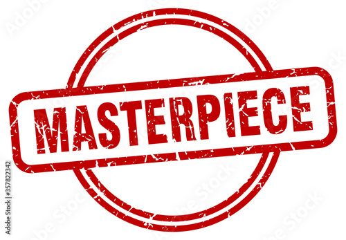masterpiece grunge stamp. masterpiece round vintage stamp