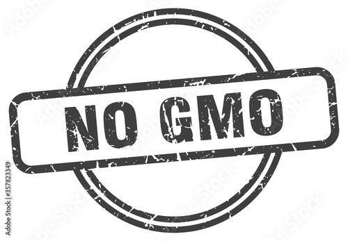 no gmo grunge stamp. no gmo round vintage stamp