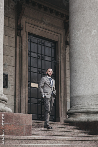 bearded man in a business suit © jozzeppe777