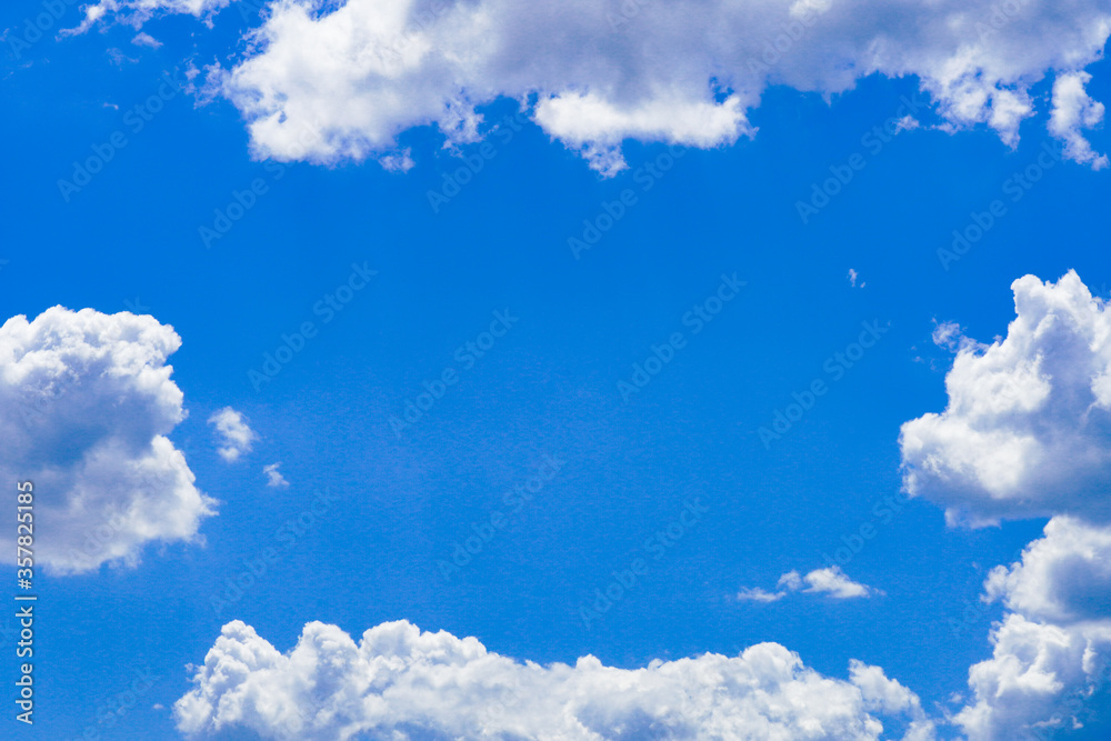 青空と雲 背景素材③