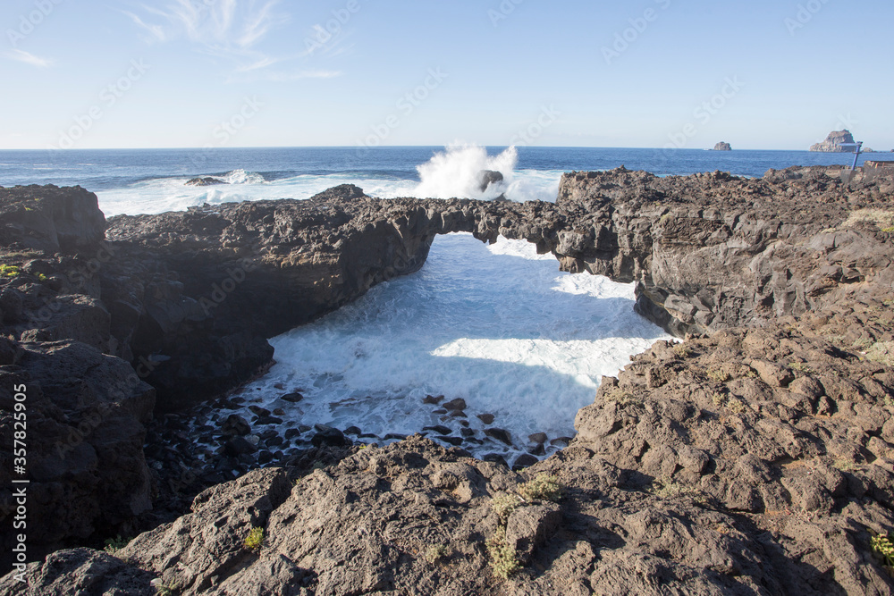 Natural Stone Arch Charco Manso, El Hierro, Canary Islands