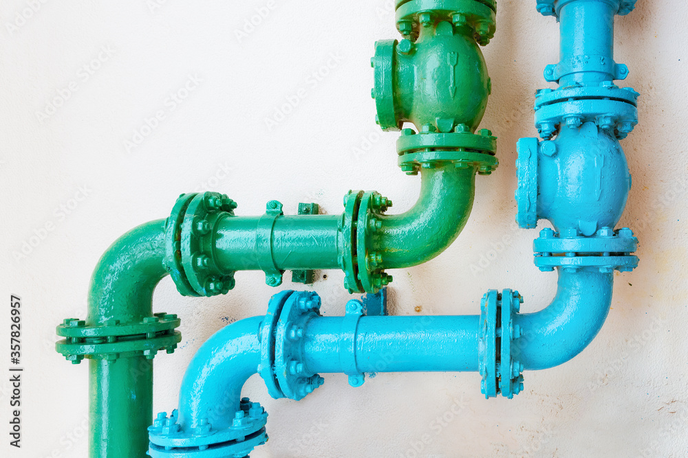 Colorful pipe for water piping system