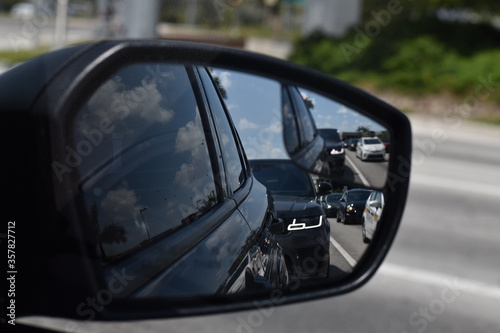 view from passenger mirror © More Than Words