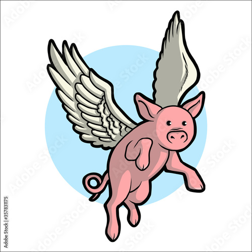 Flying pig image © ArtistXeroCreations