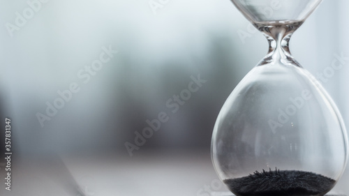 Hourglass close up, rightside photo