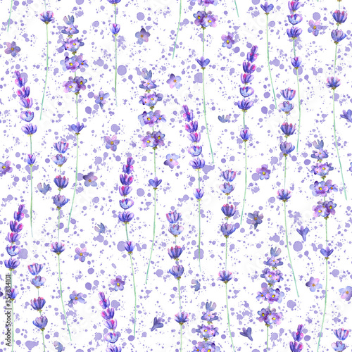 Lavender flowers and purple...
