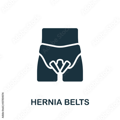 Hernia Belts icon. Simple element from trauma rehabilitation collection. Creative Hernia Belts icon for web design, templates, infographics and more