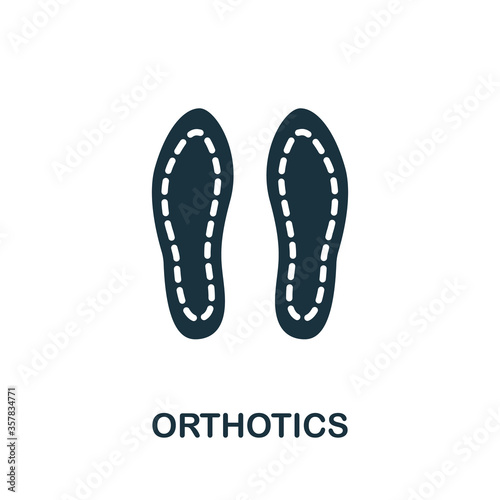Orthotics icon. Simple element from trauma rehabilitation collection. Creative Orthotics icon for web design, templates, infographics and more