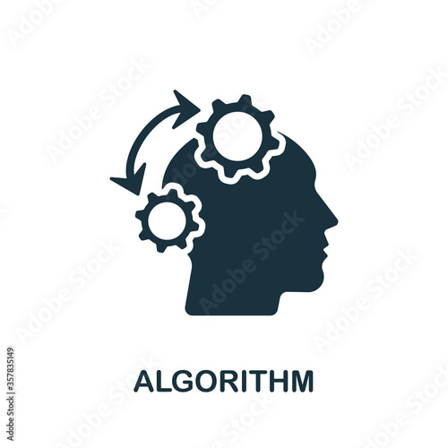 Algorithm icon. Simple element from psychology collection. Creative Algorithm icon for web design, templates, infographics and more