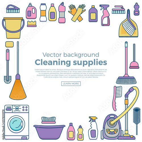 Household cleaning supplies