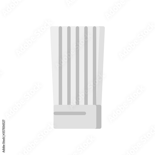 chef hat icon in flat style isolated on white background. EPS 10 