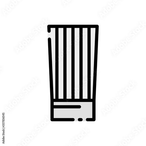 chef hat icon in filled line style isolated on white background. EPS 10