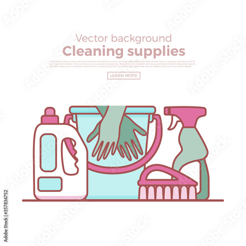 Household cleaning supplies