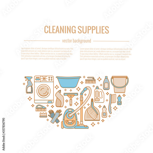 Household cleaning supplies