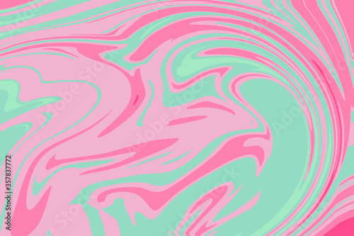 Liquid marble texture. Fluid art with pastel pink and pastel color palette background 