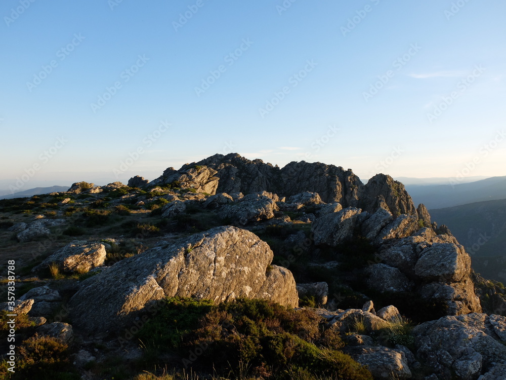 Paysage panorama du plateau du Caroux du parc naturel régional du Haut Languedoc