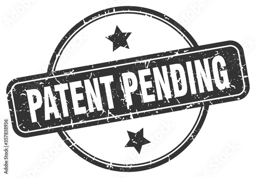 patent pending grunge stamp. patent pending round vintage stamp