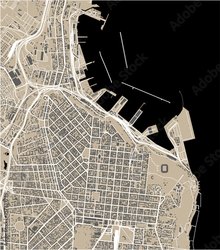map of the city of Odessa, Odessa Oblast, Ukraine