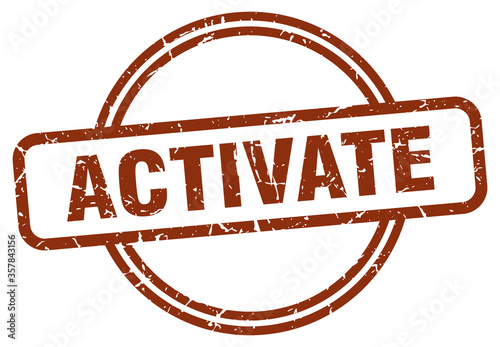 activate grunge stamp. activate round vintage stamp