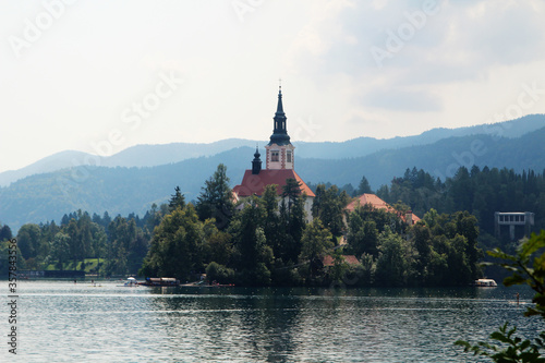 Lake Bled  view from the embankment  Slovenia
