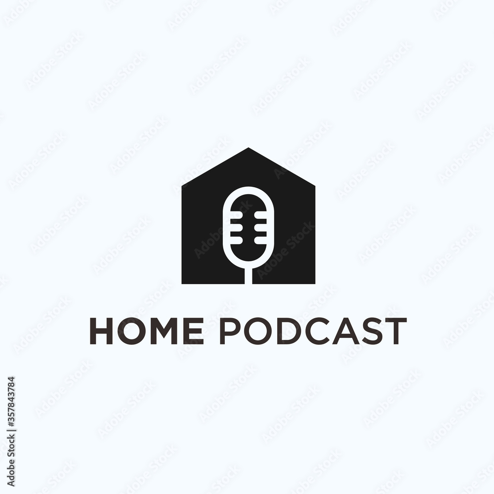 podcast home logo. podcast icon