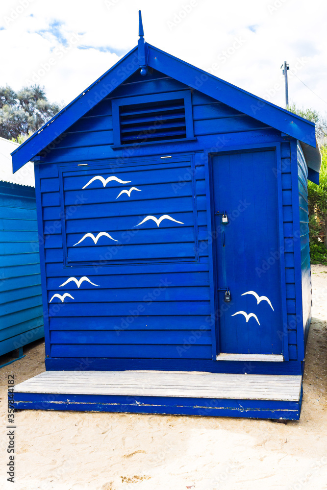 Holiday in Australia view of Brighton Bathing Boxes in Melbourne Holiday in Australia view of Brighton Bathing Boxes in Melbourne